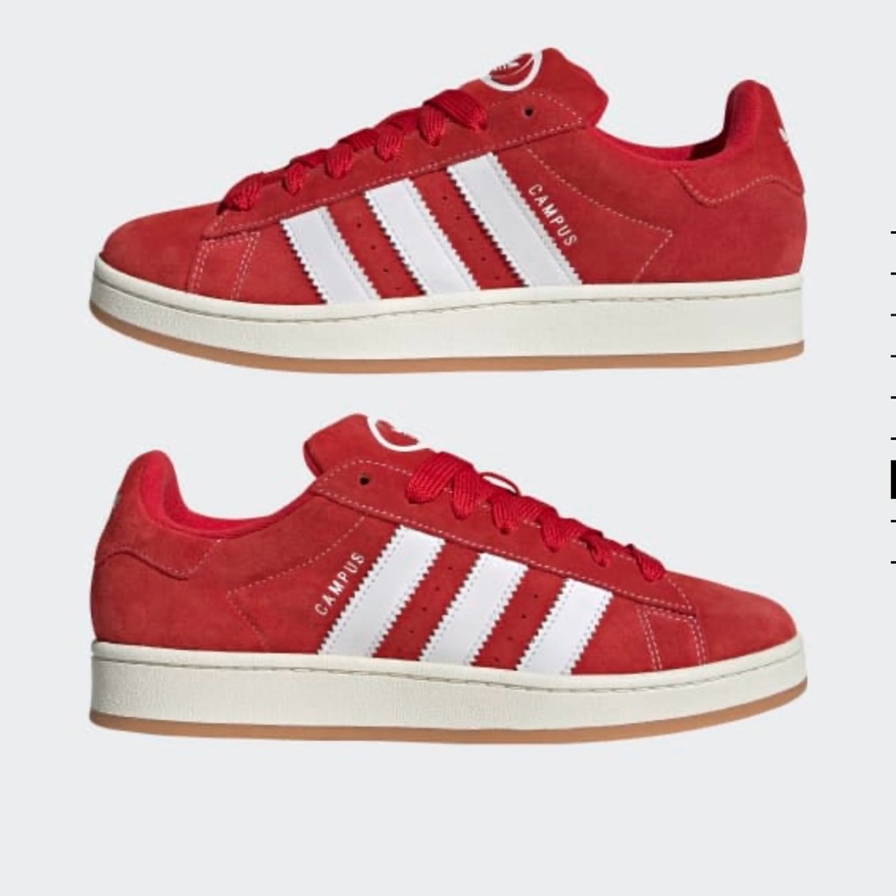 Adidas CAMPUS 00s SHOES ‘Scarlet Gum’ spring trend sneakers in box
